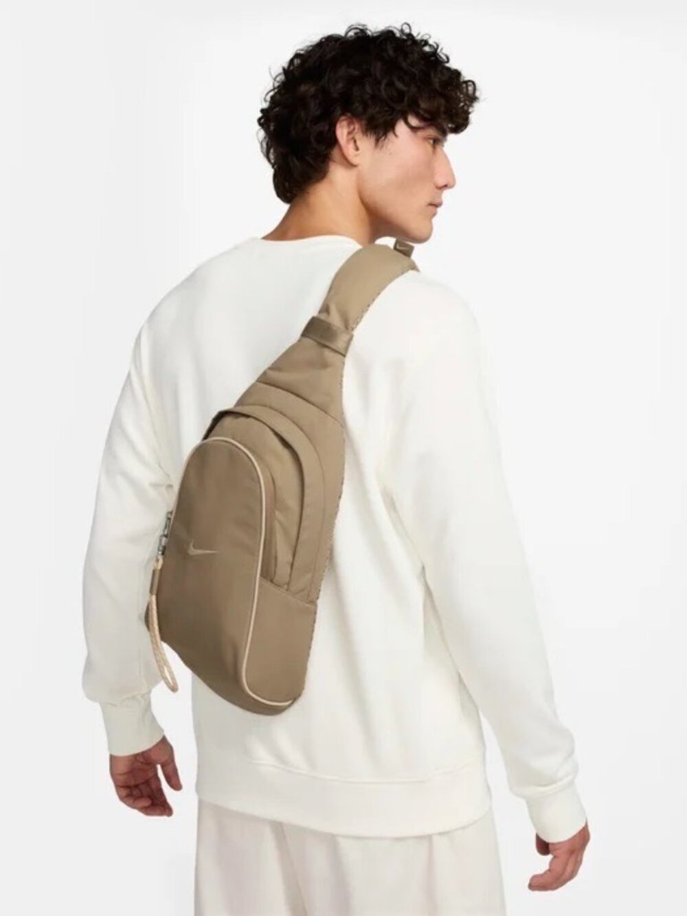 BNWT NIKE SPORTSWEAR ESSENTIALS SLING BELT BAG KHAKI-SAND DRIFT ITEM#DJ9796-247